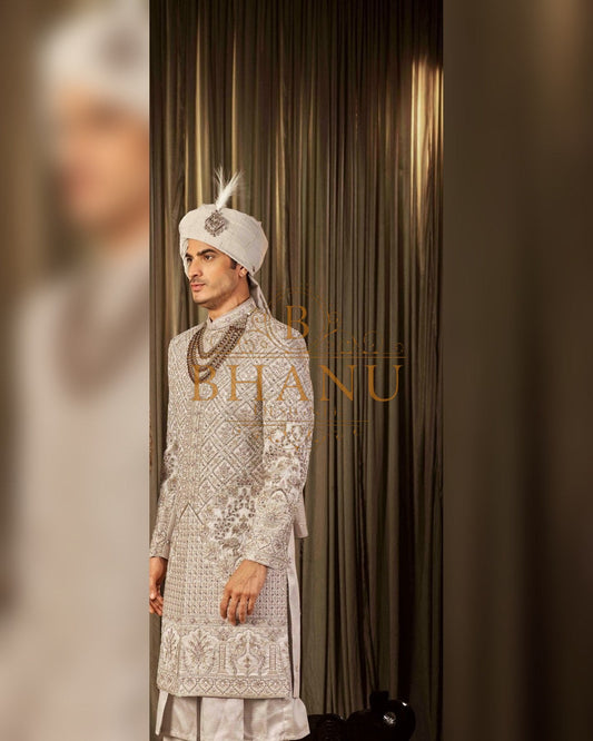 Sherwani with hand work