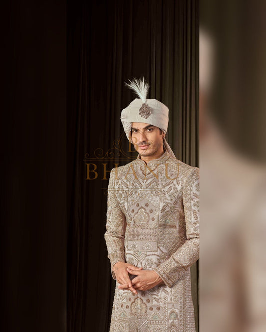 Sherwani with hand work