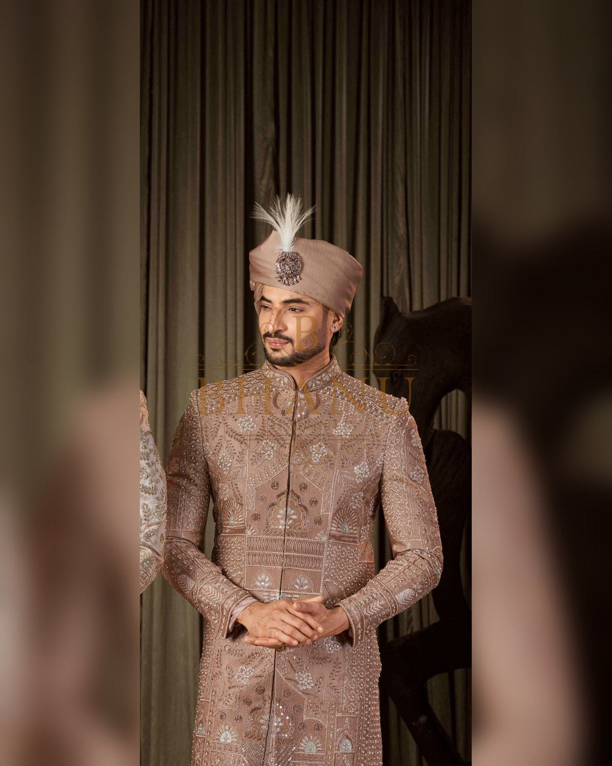 Sherwani with hand work