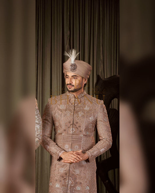 Sherwani with hand work