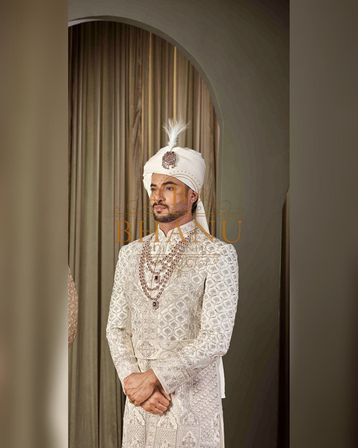 Sherwani with hand work