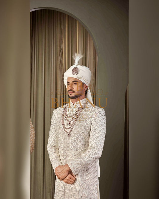 Sherwani with hand work