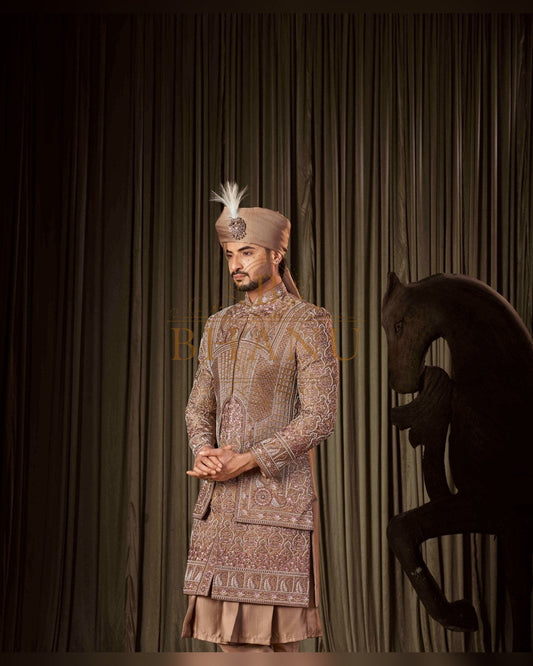 Sherwani with hand work