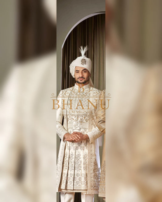 Sherwani with hand work