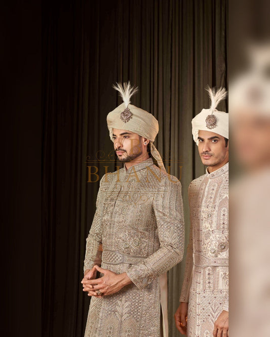 Sherwani with hand work