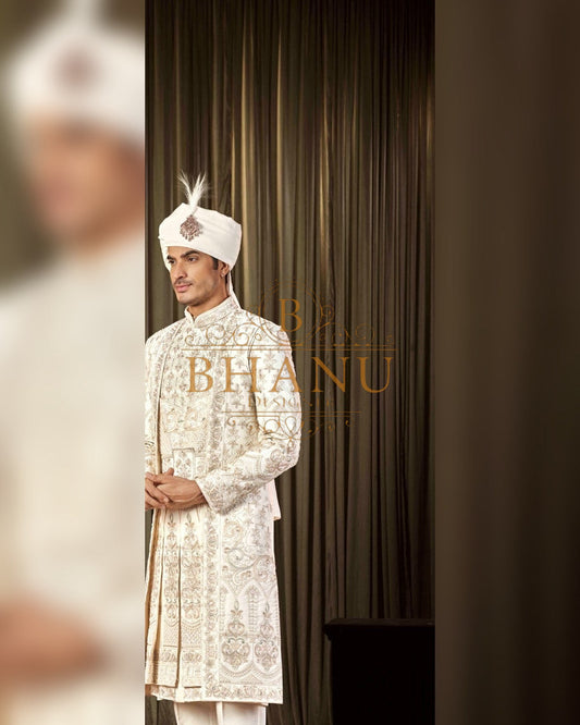 Sherwani with hand work