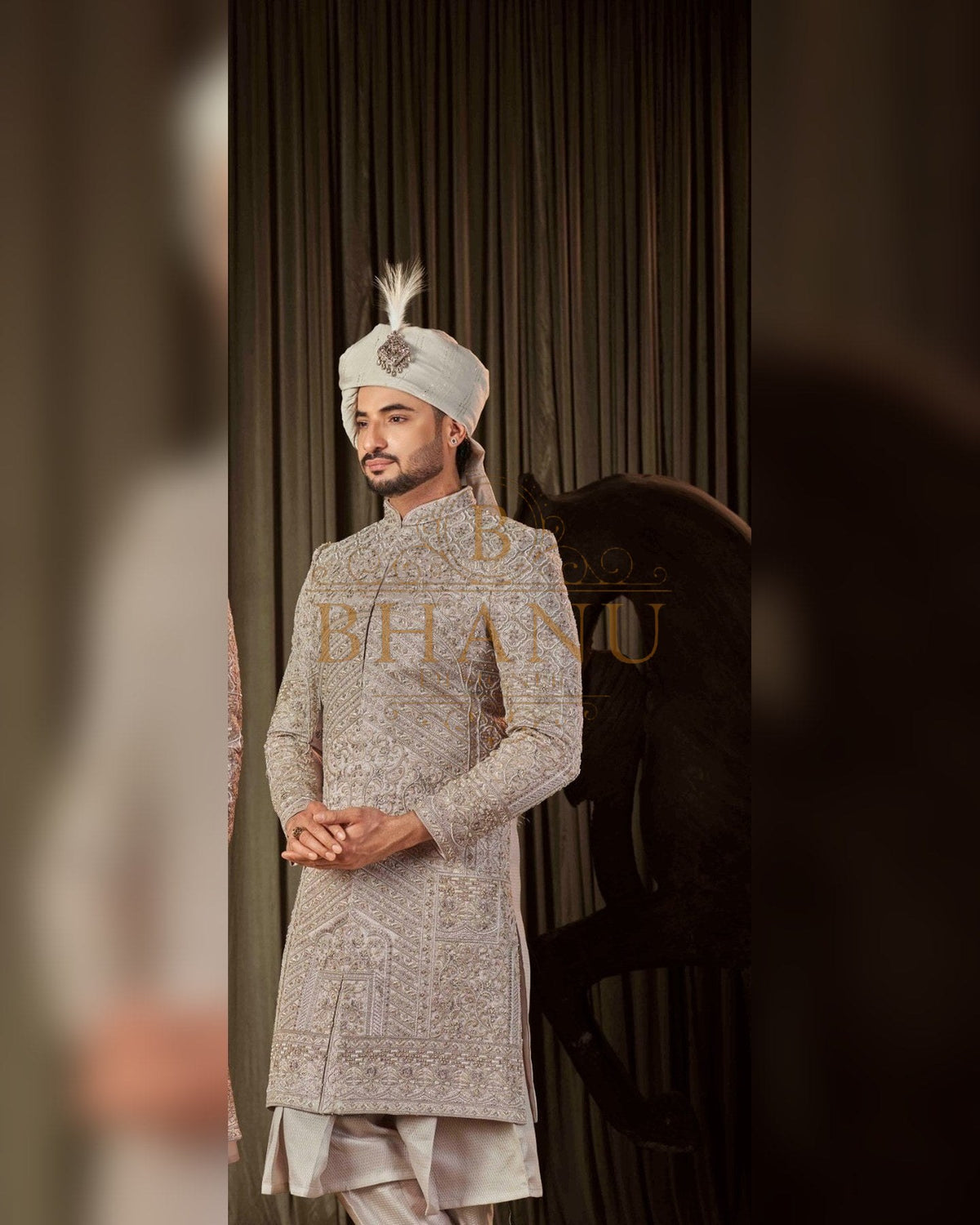 Sherwani with hand work
