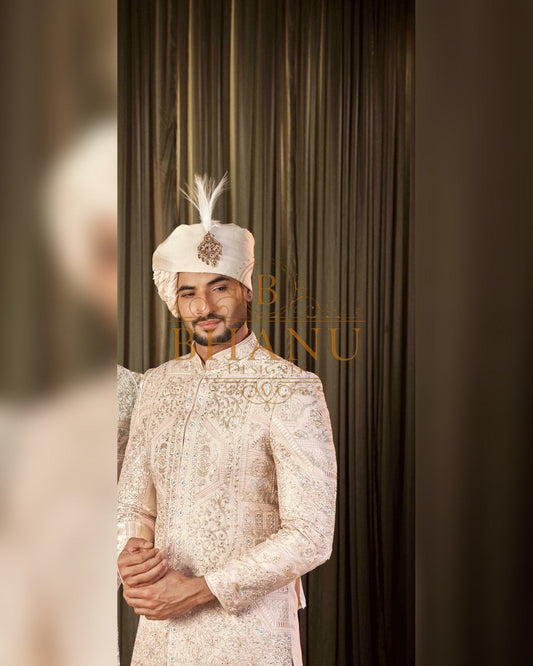 Sherwani with hand work