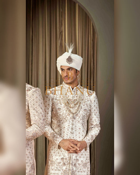 Sherwani with hand work