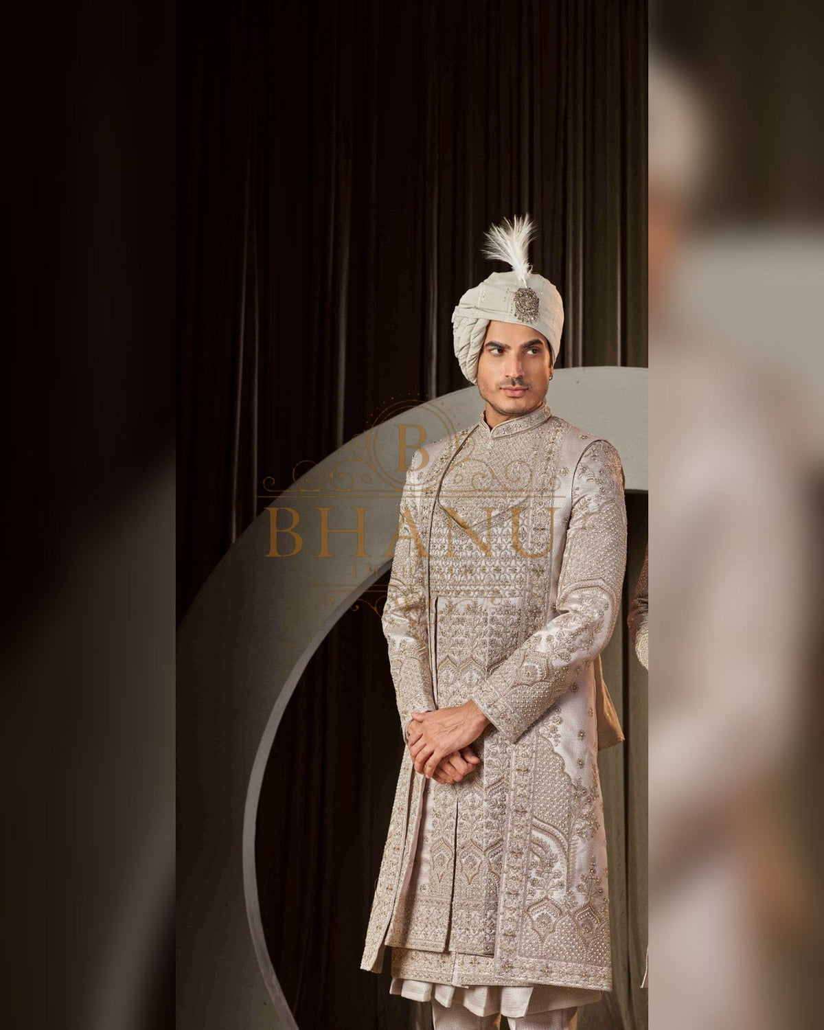 Sherwani with hand work