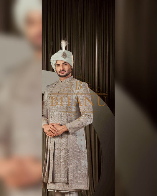 Sherwani with hand work