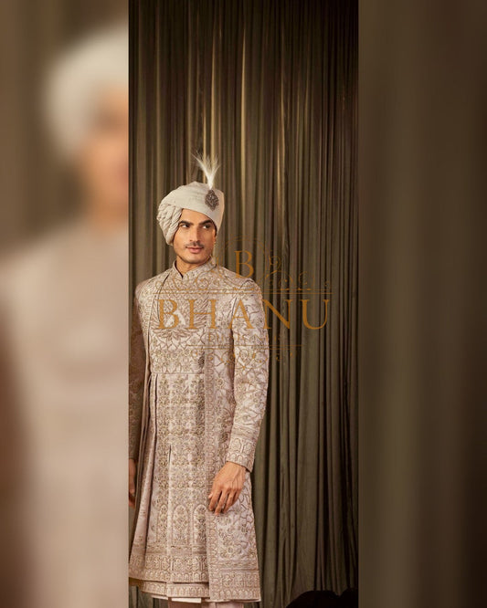 Sherwani with hand work