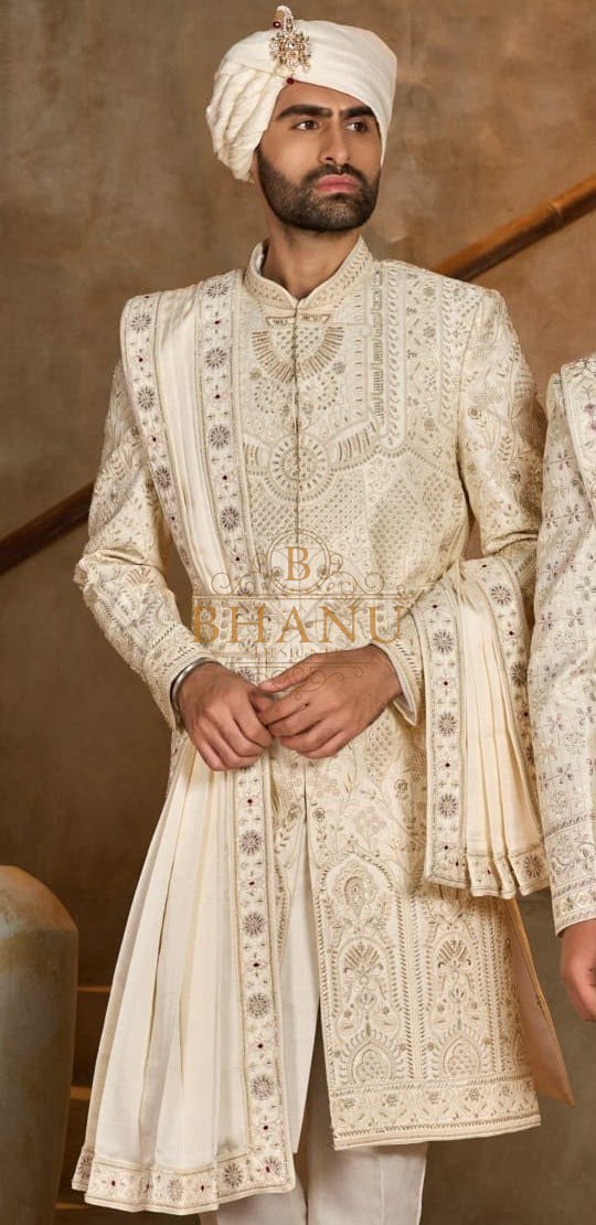 Design 752, a sherwani made to order by Bhanu Designer