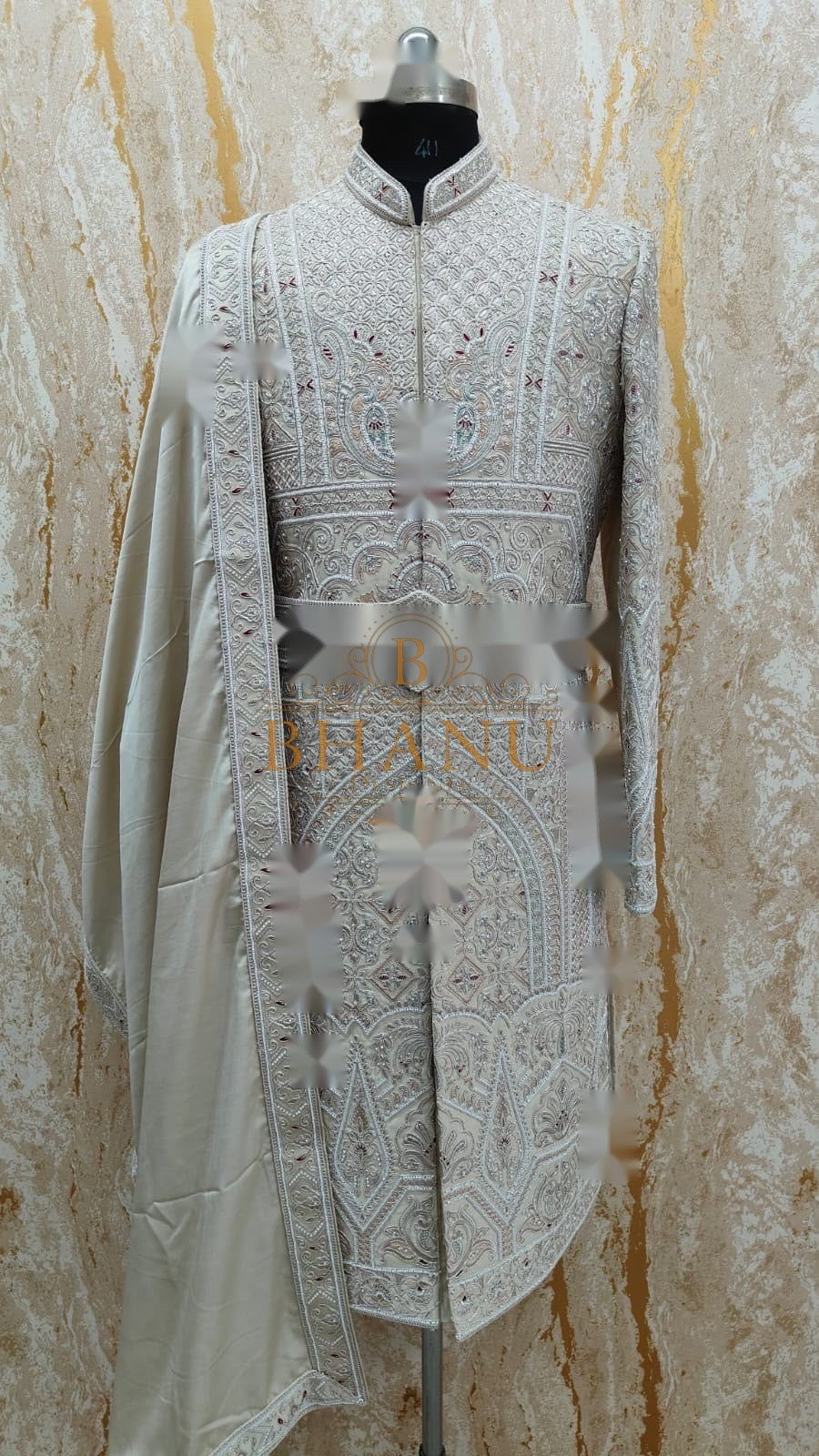 Design 760, a sherwani made to order by Bhanu Designer