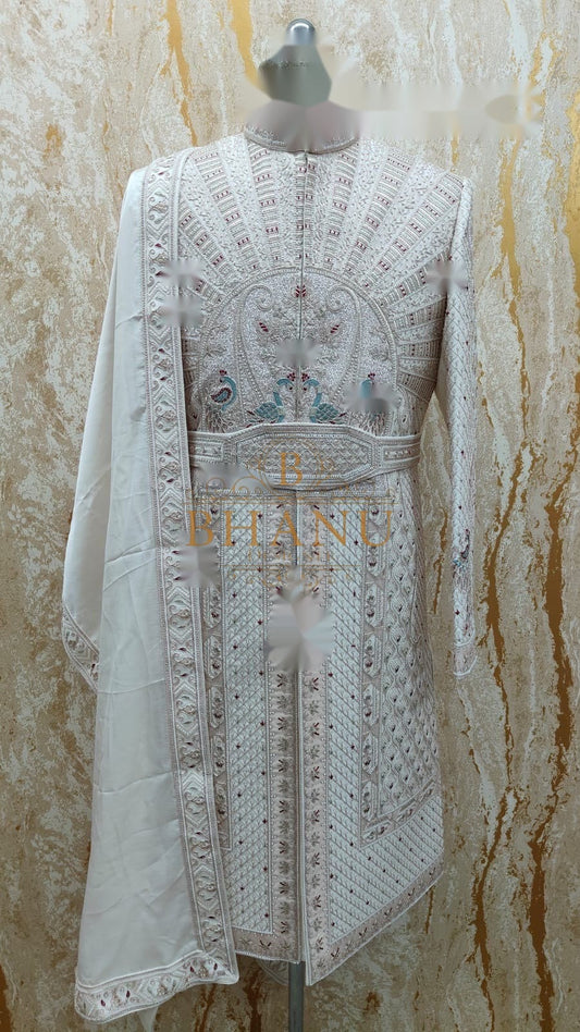 Design 761, a sherwani made to order by Bhanu Designer