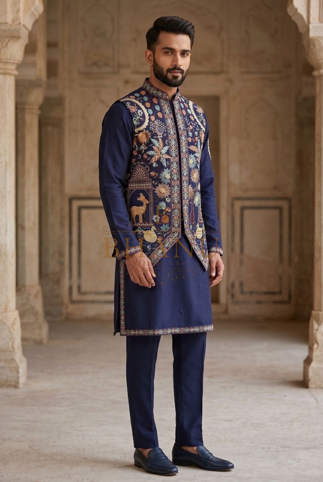 Design 767, a kurta coty set made to order by Bhanu Designer