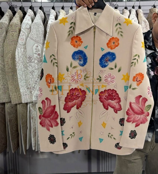 Design 771, a zipper jacket made to order by Bhanu Designer