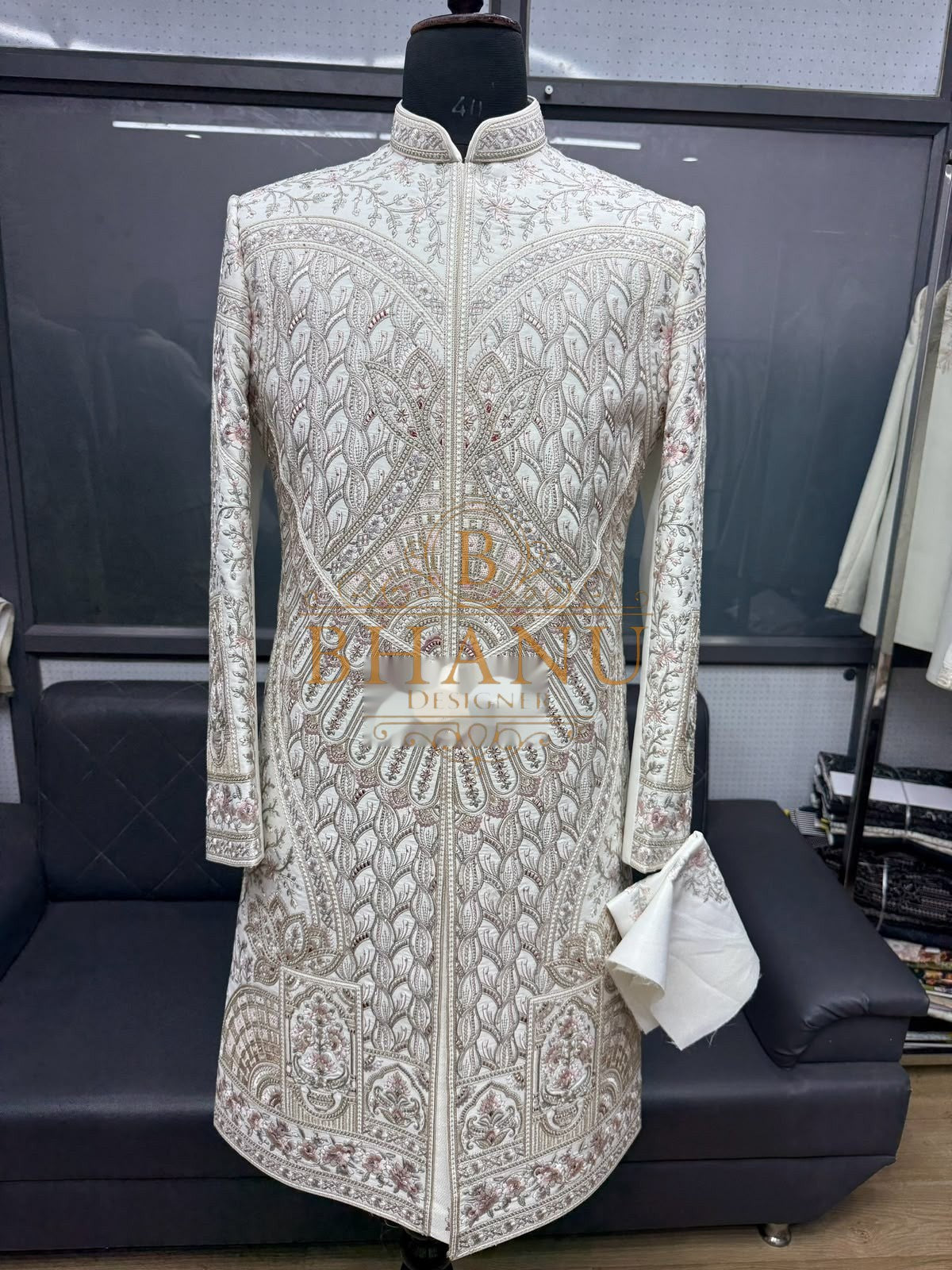 Design 773, a sherwani made to order by Bhanu Designer