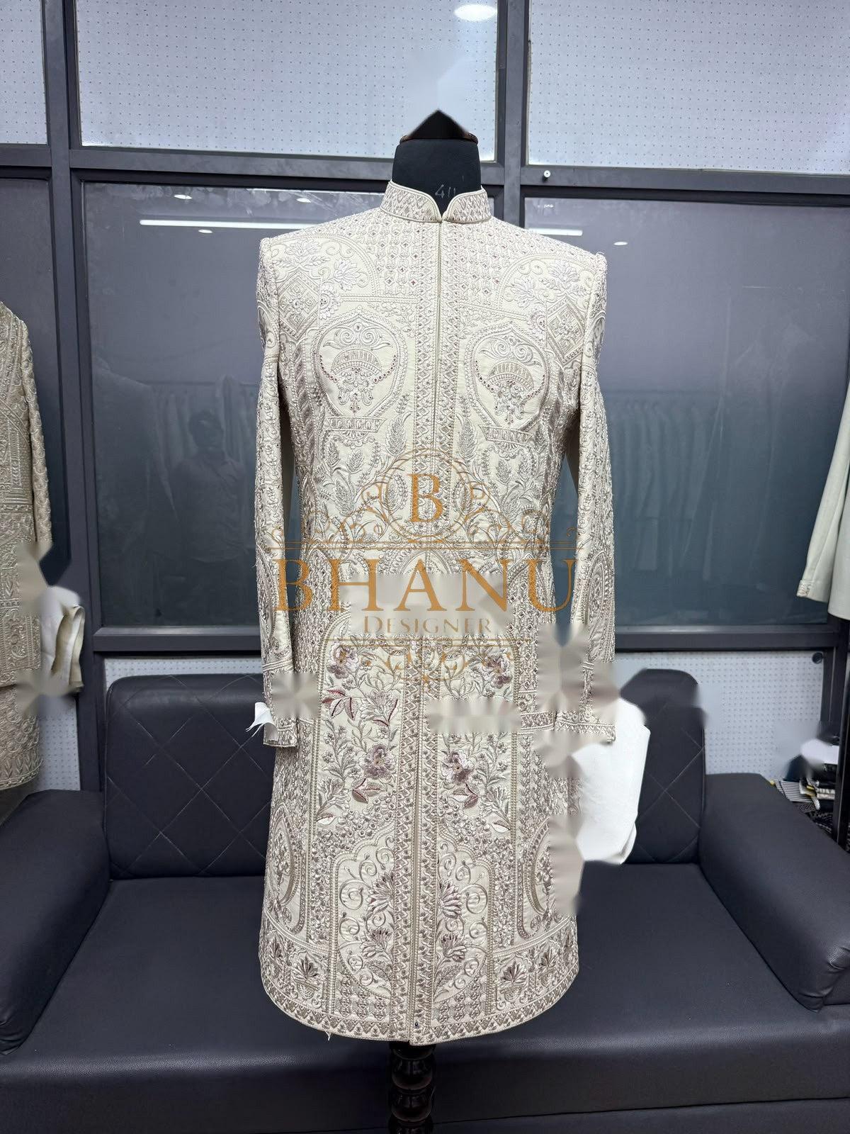 Design 776, a sherwani made to order by Bhanu Designer