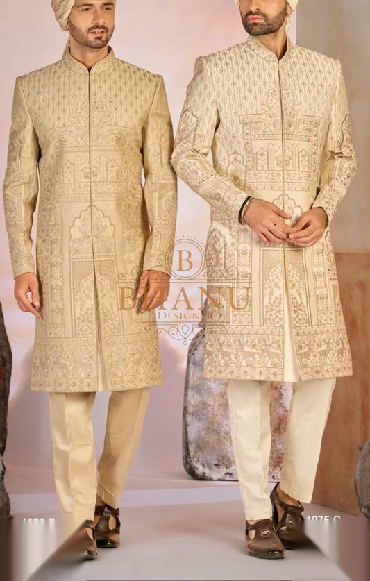 Design 780, a sherwani made to order by Bhanu Designer