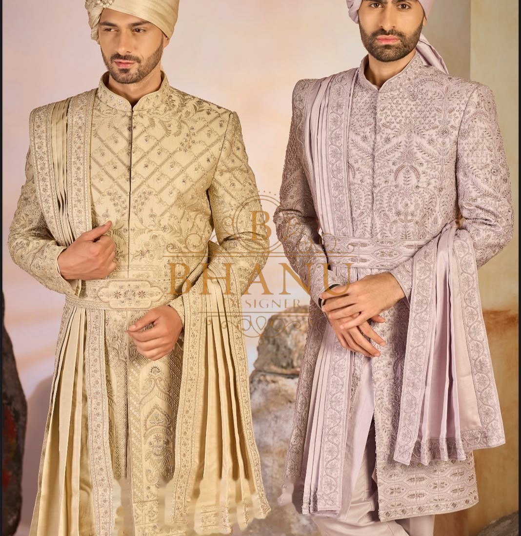 Design 781, a sherwani made to order by Bhanu Designer