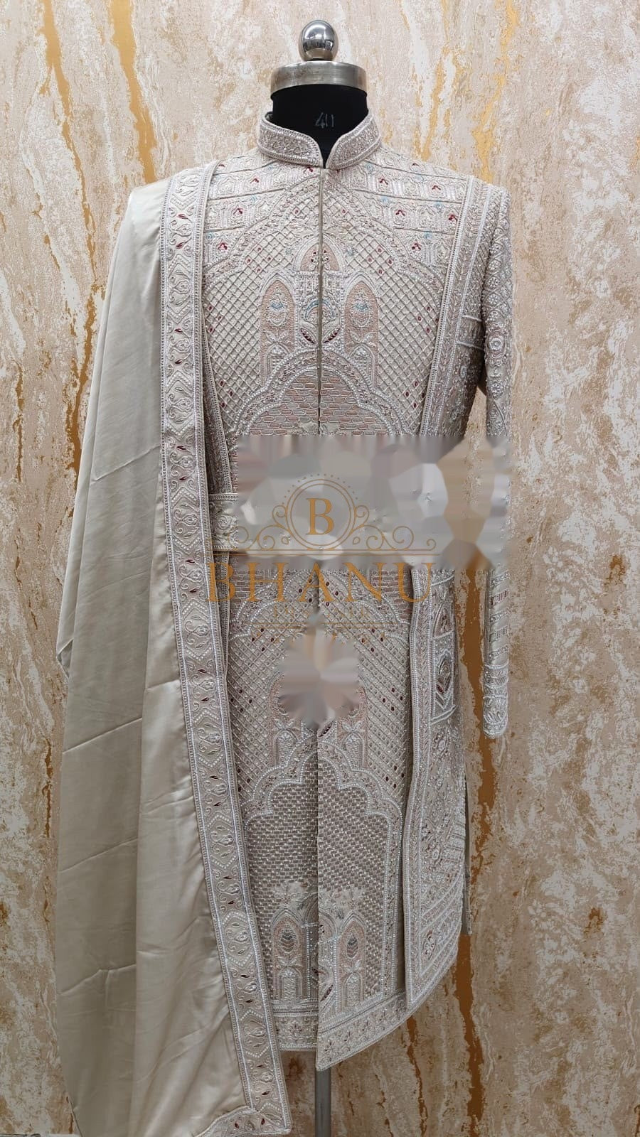 Design 785, a sherwani made to order by Bhanu Designer