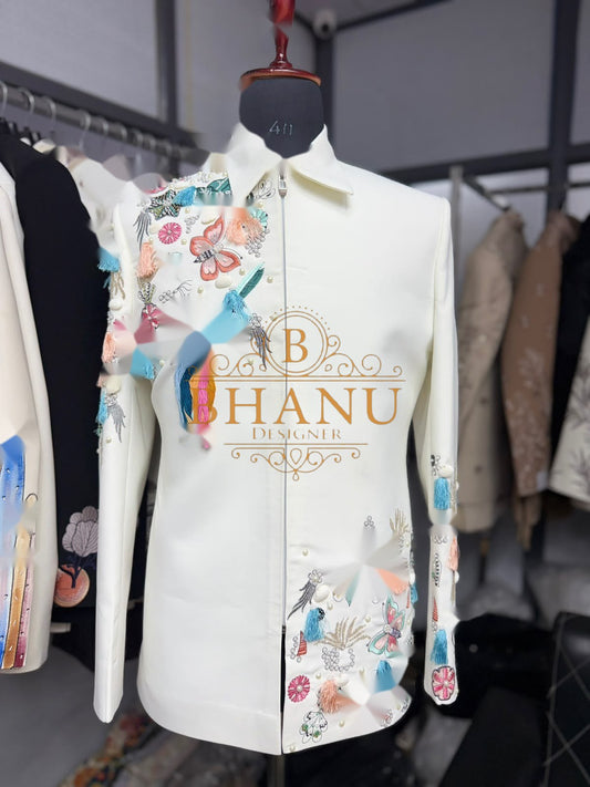 Design 790, a zipper jacket made to order by Bhanu Designer