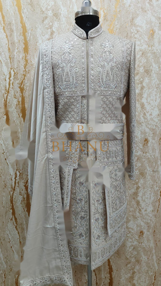 Design 807, a sherwani made to order by Bhanu Designer