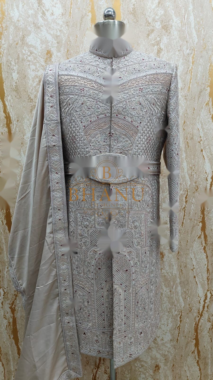 Design 808, a sherwani made to order by Bhanu Designer