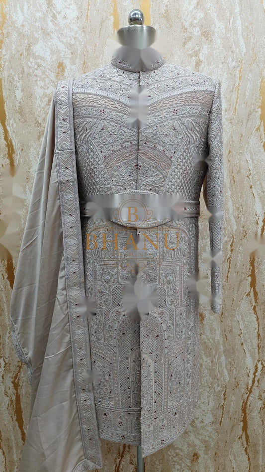 Design 808, a sherwani made to order by Bhanu Designer