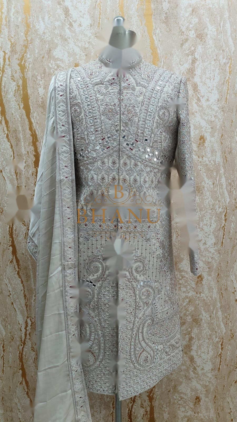 Design 809, a sherwani made to order by Bhanu Designer