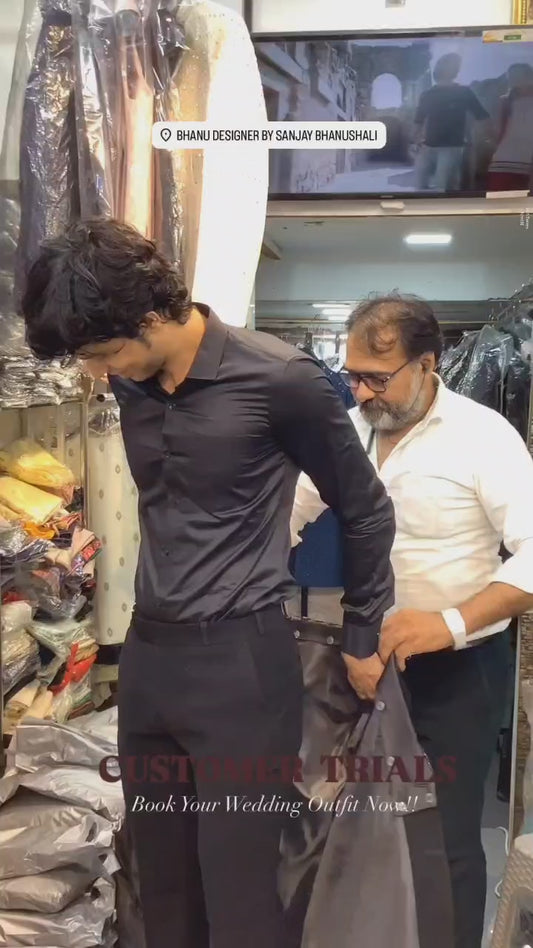 Black Tuxedo with Handwork
